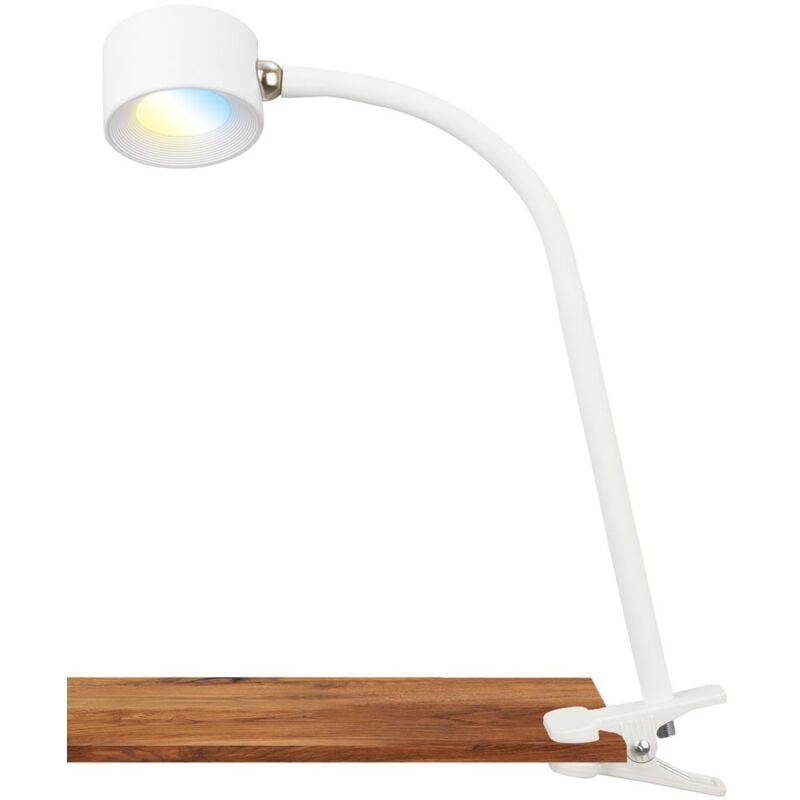 foto del prodotto tari lampada da tavolo a led, dimmerabile, testa magnetica, bianco briloner