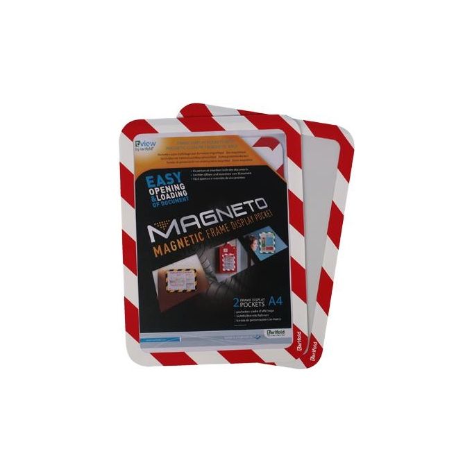 foto del prodotto tarifold 194973 cornice magnetica a4 rosso, bianco