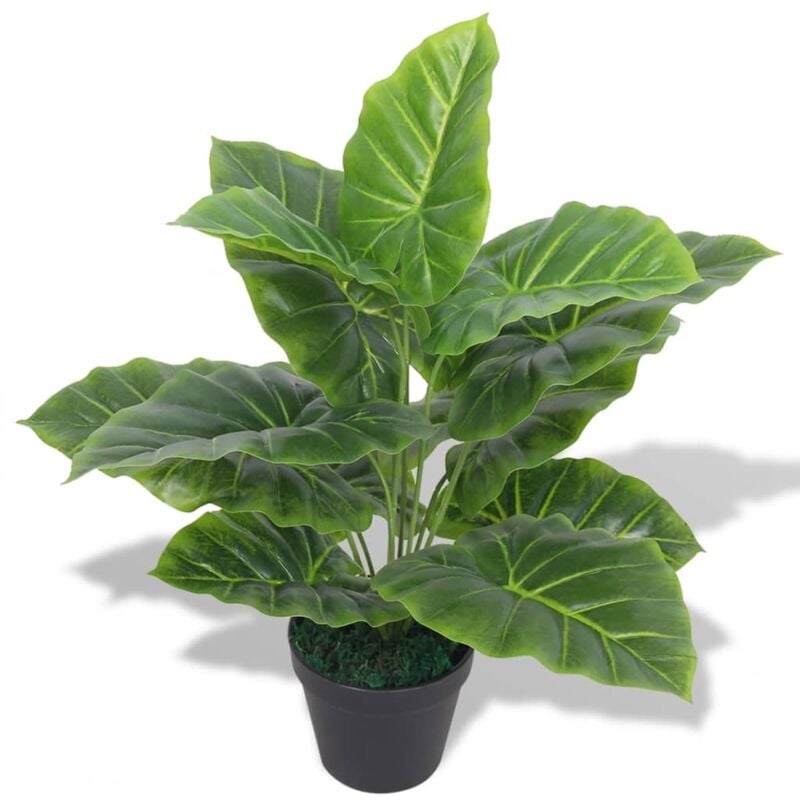 foto del prodotto taro artificiale con vaso 45 cm verde vidaxl