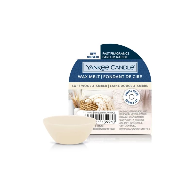 foto del prodotto tart soft wool e amber yankee candle
