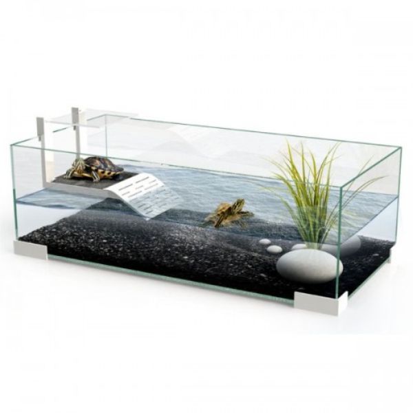 foto del prodotto tartarughiera accessoriata tartarium askoll modello 80 79 x 29,7 x h 24,5 1 ordine scegli lo sconto bzr5 bzr20 200 punti fedelt 