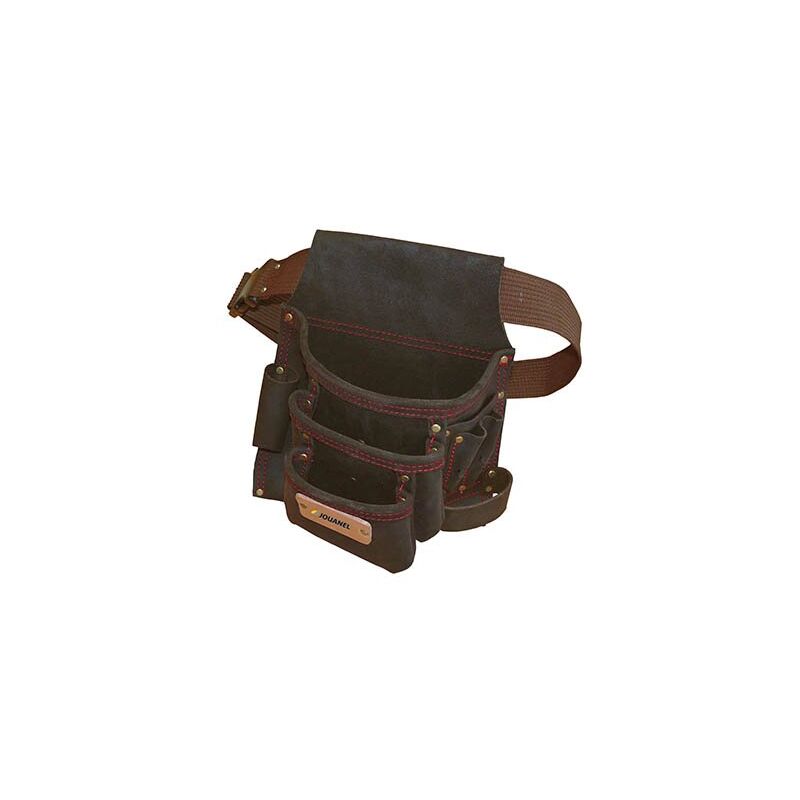 foto del prodotto tasca rinforzata in pelle con borchie e cintura jouanel pocou r 460092