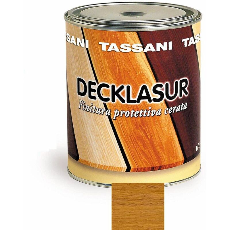 foto del prodotto tassani decklasur finitura cerata a solvente pino lt. 1