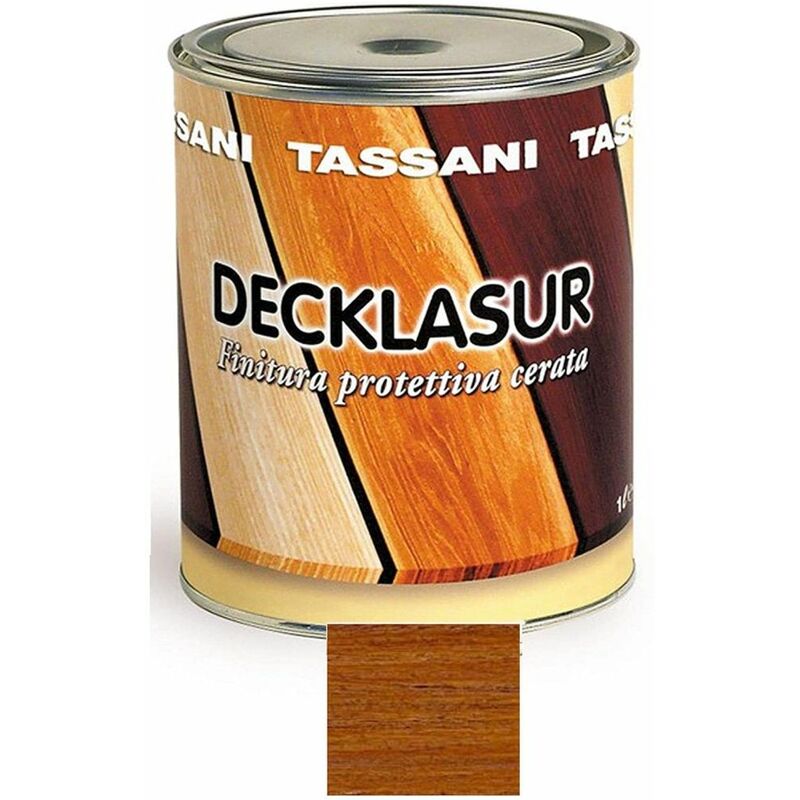 foto del prodotto tassani decklasur finitura cerata a solvente teak castagno lt. 1