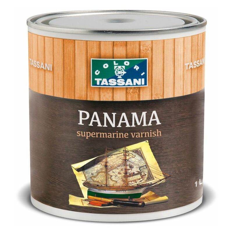 foto del prodotto tassani panama supermarine vernice trasparente marina 750ml