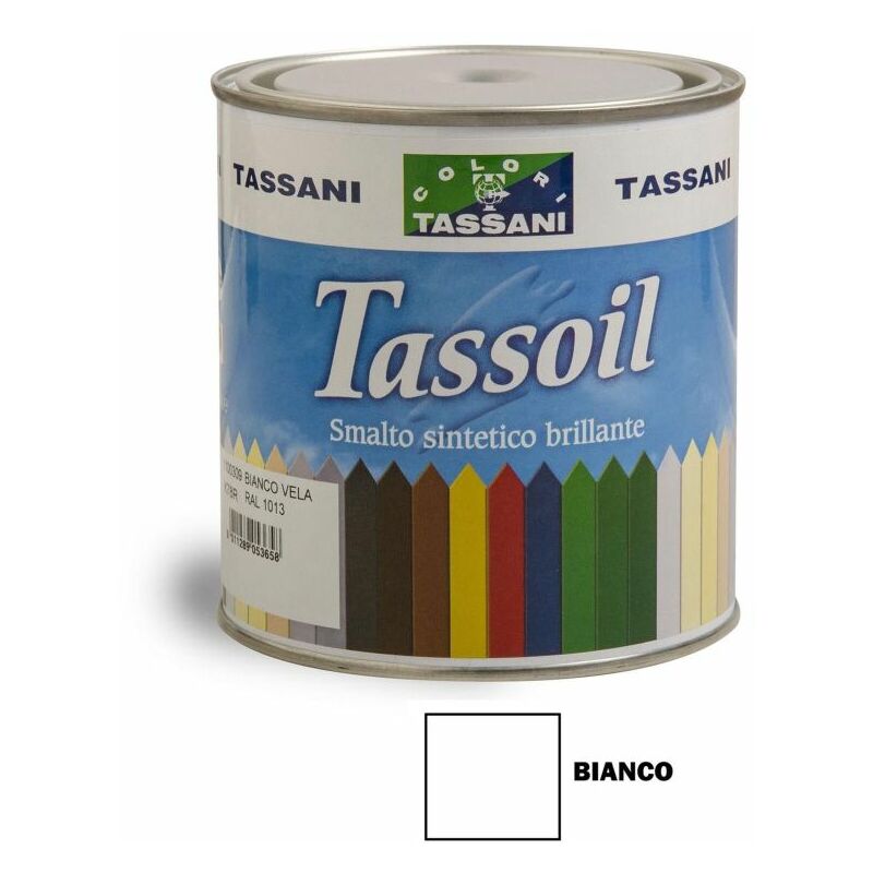 foto del prodotto tassani tassoil smalto sintetico brillante 750 ml bianco