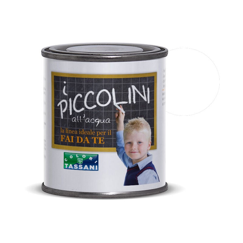 foto del prodotto tassani vernice all acqua i piccolini 125ml bianco satinato