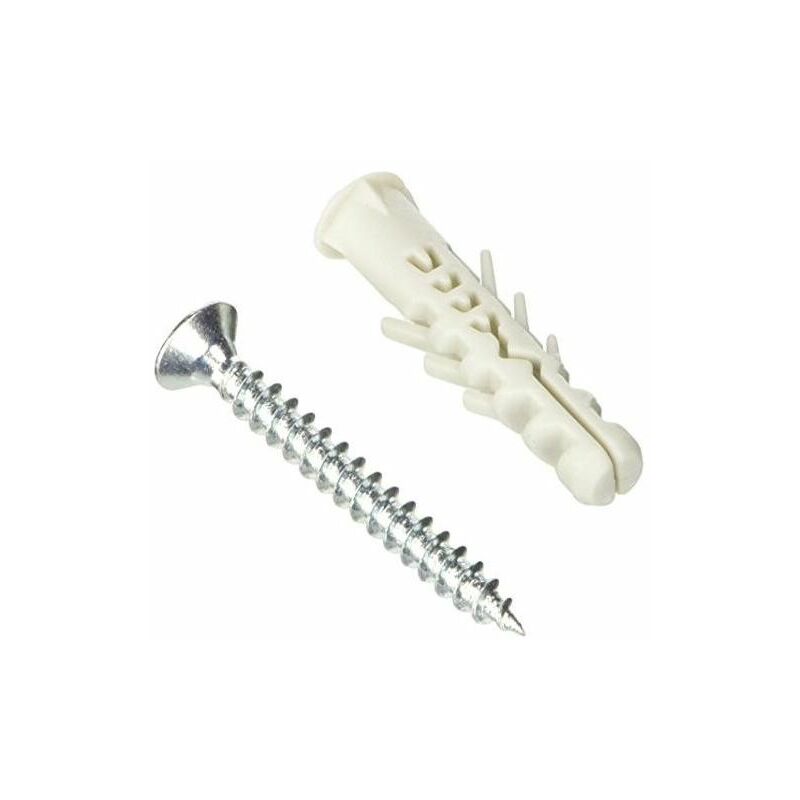 foto del prodotto tasselli blinky 6 alette secchio bl.50pz con vite mm. 8