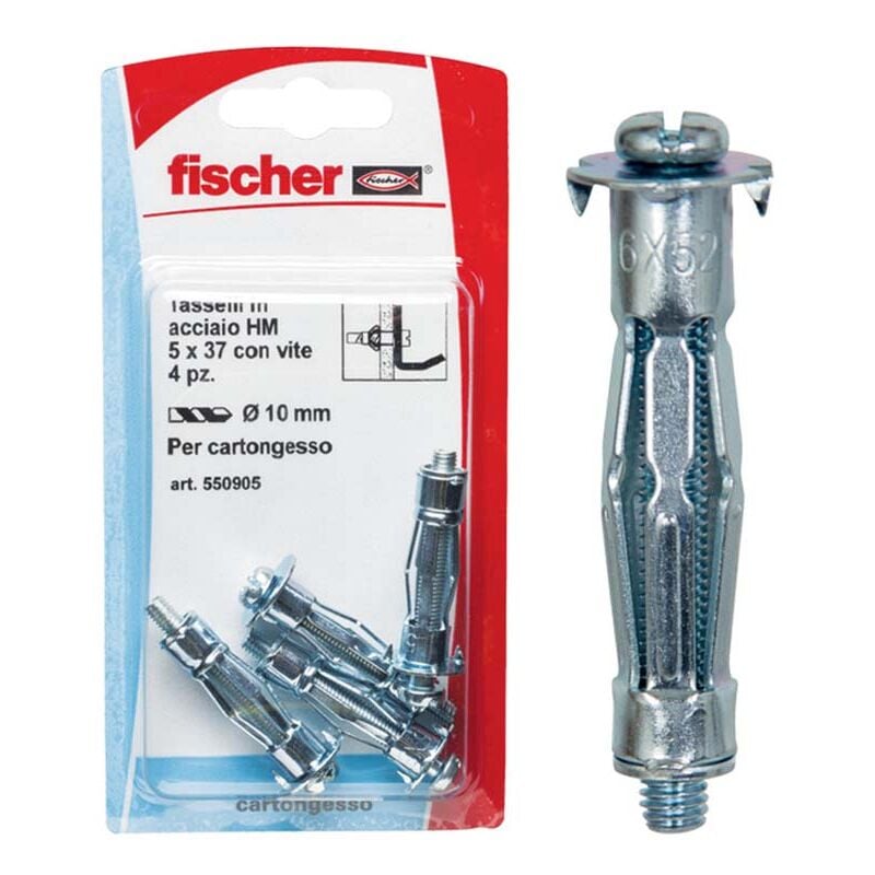 foto del prodotto tasselli cartongesso hm 5x52 s k 4 pz. fischer