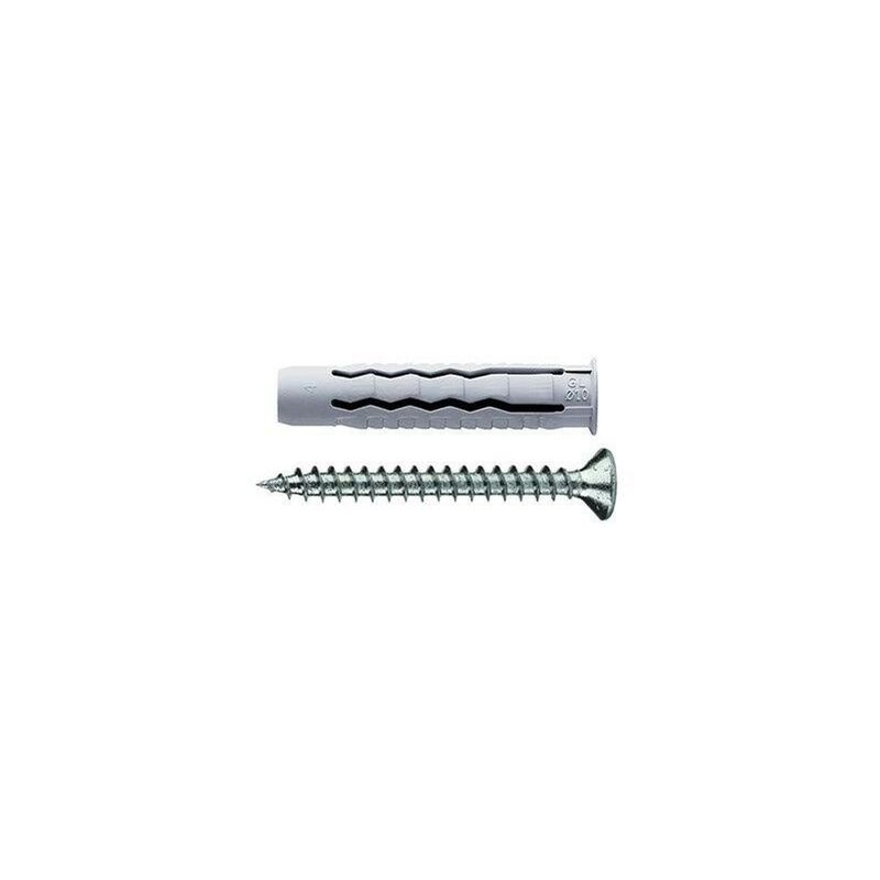foto del prodotto tasselli in nylon universali a 4 settori 8 x 40 vite tps 5,0 x 50 40 pz.