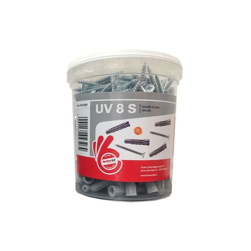 foto del prodotto tasselli in nylon uv 8 s fischer 531387