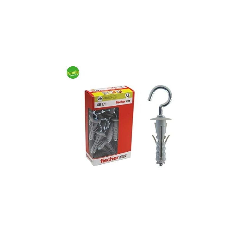 foto del prodotto tasselli occhioli aperti in cartone fischer sb 9 1 y 9 mm 20 pz max 15 kg