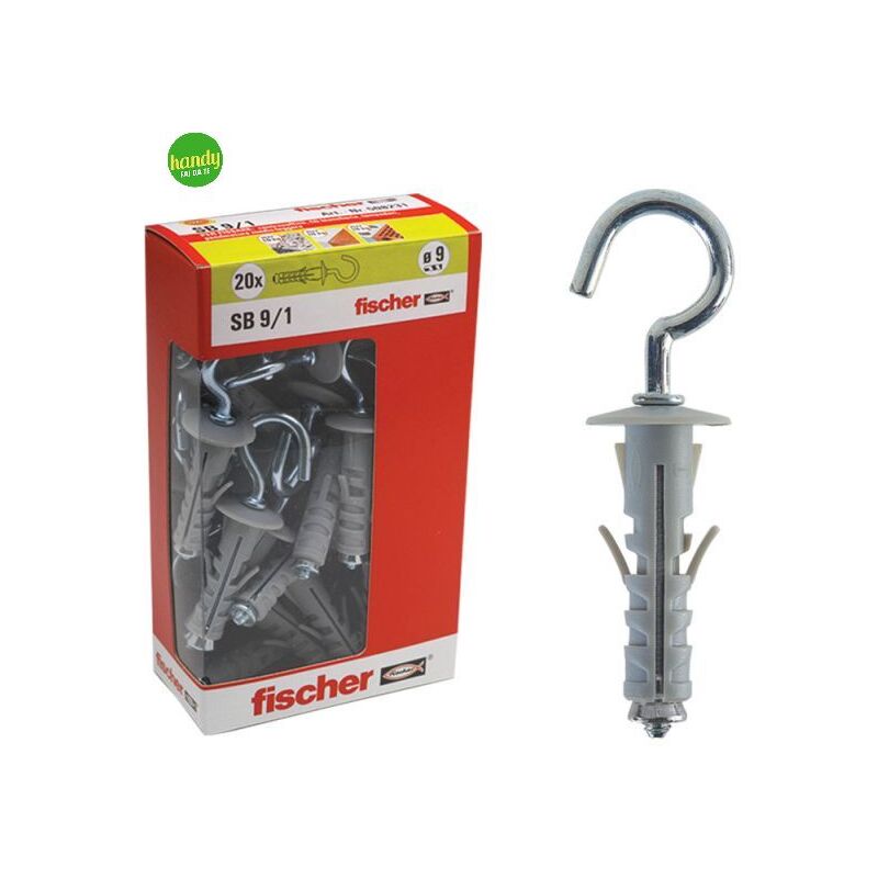 foto del prodotto tasselli occhioli chiusi in cartone fischer sb 9 3 y 9 mm 20 pz max 15 kg