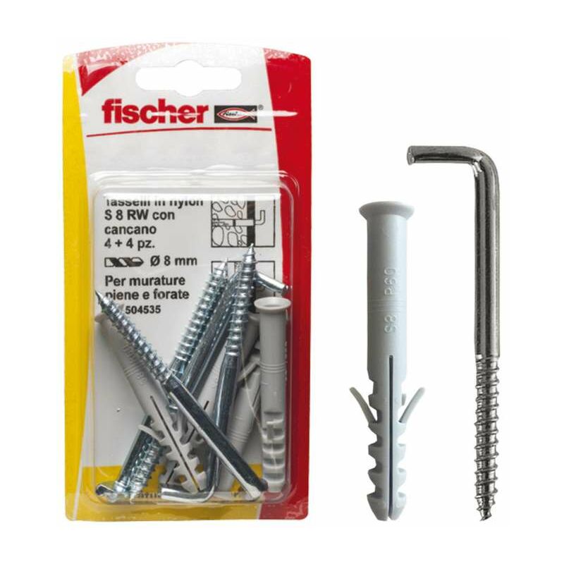 foto del prodotto tasselli prolungati s 8 r w k con cancano 4 pz. fischer