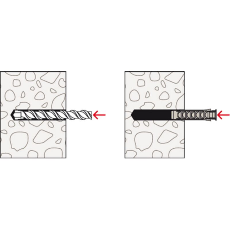 foto del prodotto tasselli s 8 v k con vite (10 pz.) - fischer