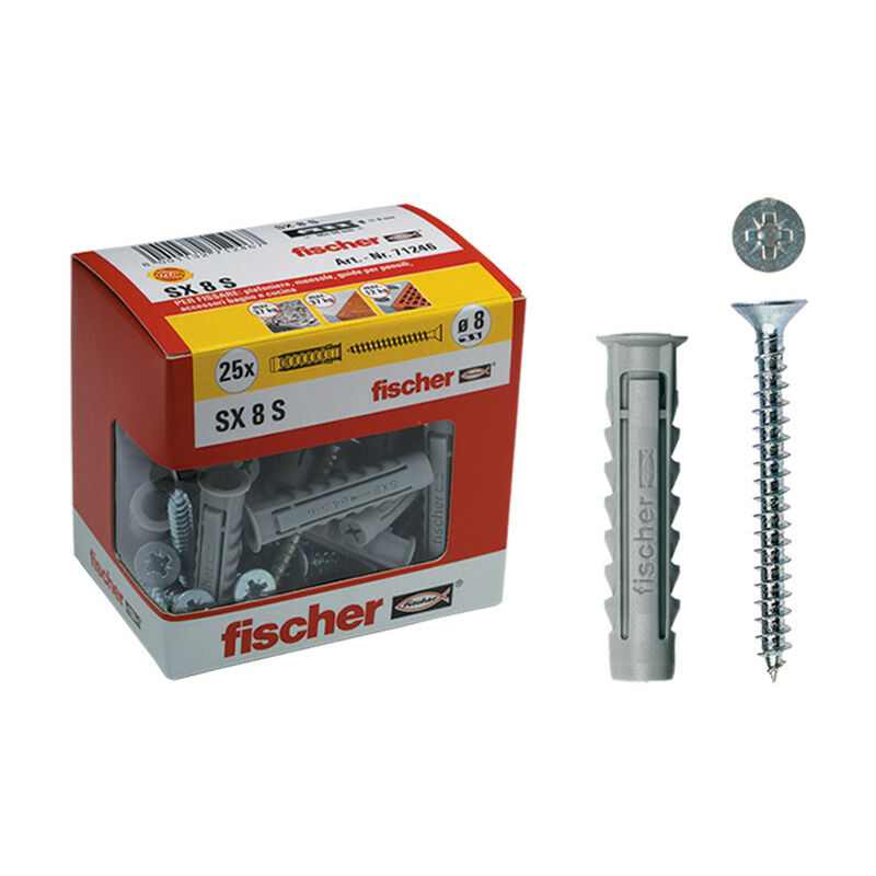 foto del prodotto tasselli sx 10 s y con vite conf. 10 pz