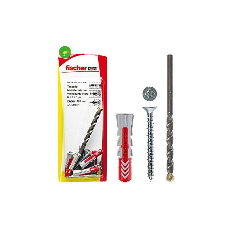 foto del prodotto tasselli viti fischer duopower con punta per muro w 100 5 k 5 mm 25 pz