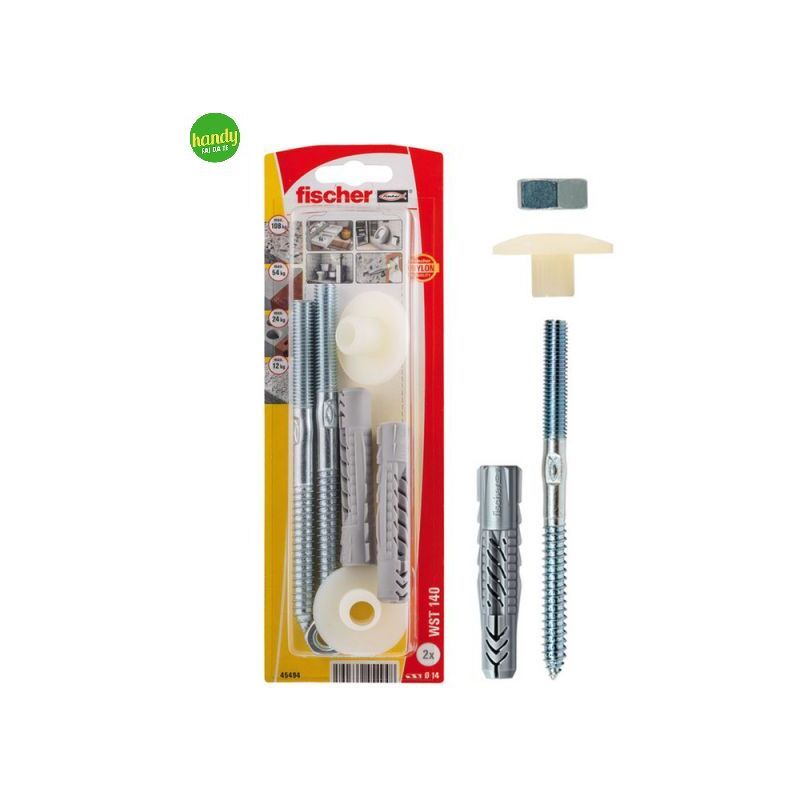 foto del prodotto tasselli viti fischer wst 140 k per lavbi e sanitari sospesi 10 mm 4 pz