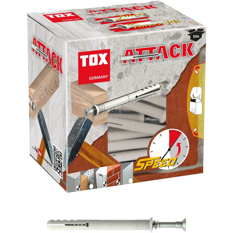 foto del prodotto tassello a chiodatura attack 6x35mm