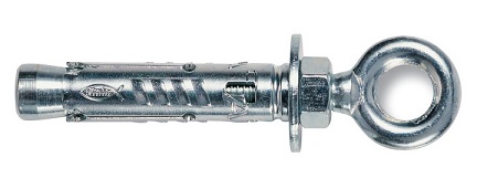 foto del prodotto tassello acciaio tam 8 o mm.12x56 c occhiolo art.90258 confezione da pezzi 50