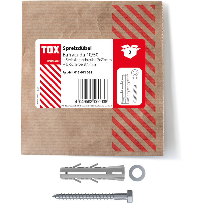 foto del prodotto tassello ad espansione barracuda 10x50 mm vite