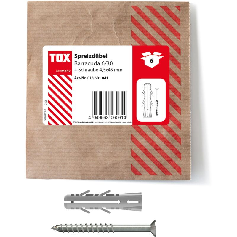 foto del prodotto tassello ad espansione barracuda 6x30 mm vite