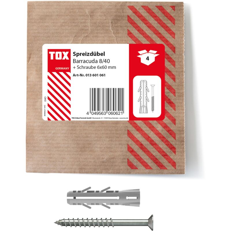 foto del prodotto tassello ad espansione barracuda 8x40 mm vite