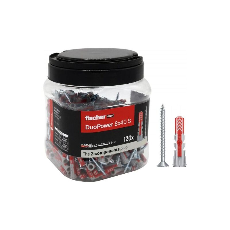foto del prodotto tassello duopower s 8x40 propack 120pz fischer