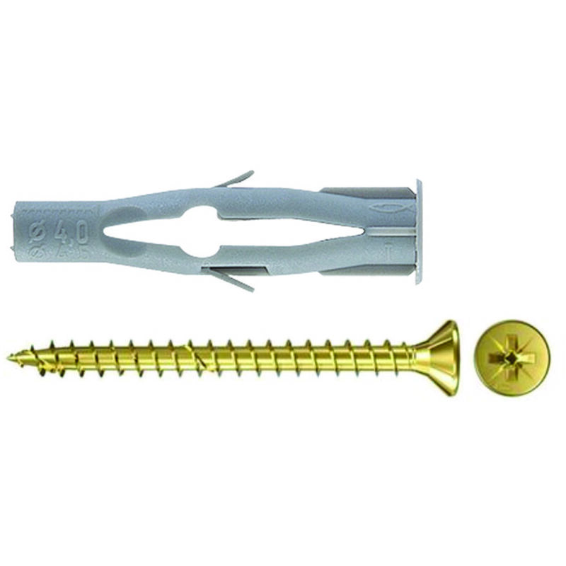foto del prodotto tassello in nylon con vite fu v mm.6x45 vite mm.3,5x55