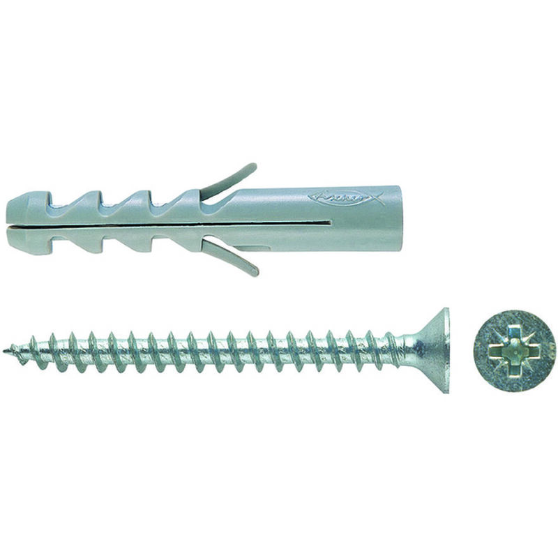 immagine 0 del prodotto tassello in nylon con vite s v mm.8x40 vite mm.5x50