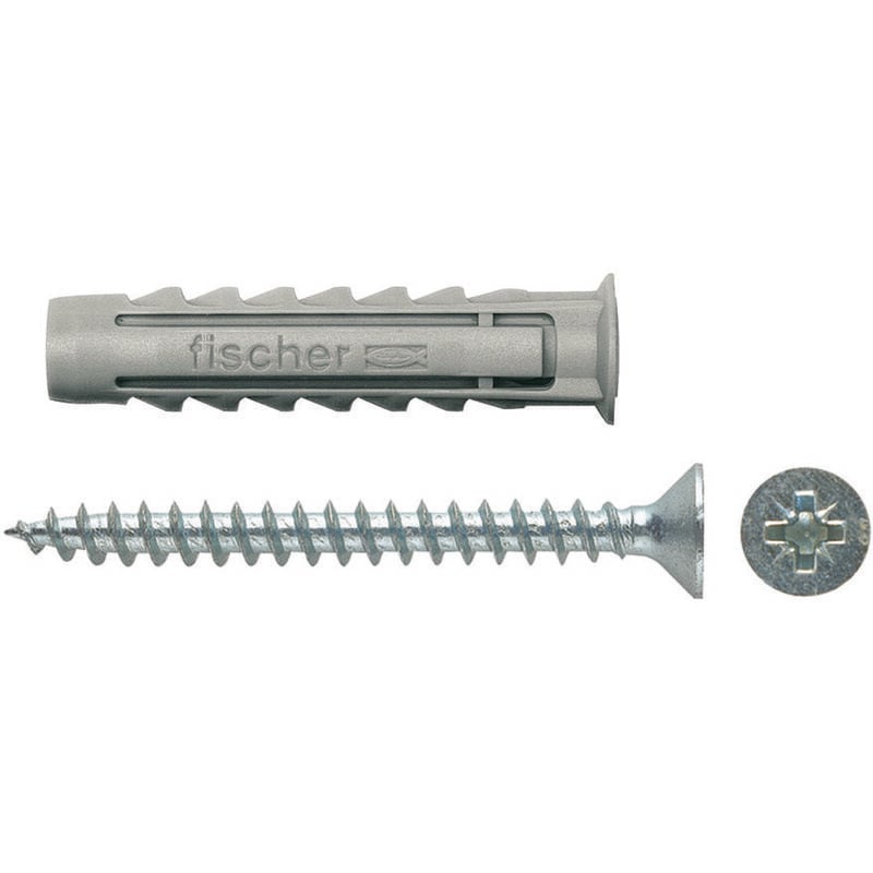 foto del prodotto tassello in nylon con vite sx s mm.5x30 vite mm.4x30