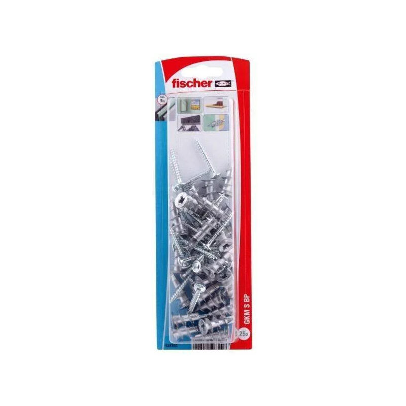 foto del prodotto tassello metallico autoperforante per piastra gkm con vite 4,5x35, 25 pezzi