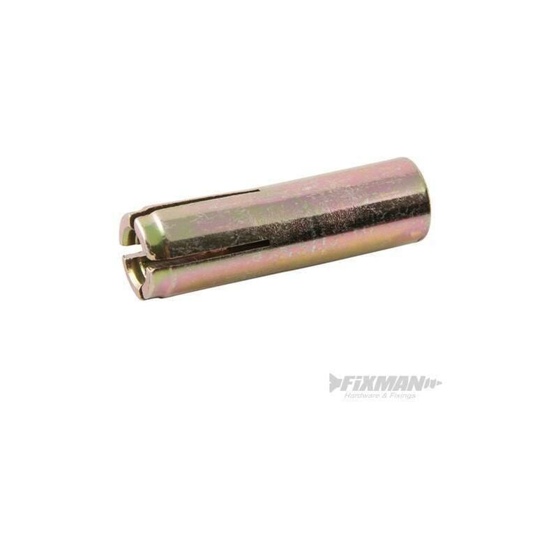 foto del prodotto tassello metallico femmina 6 8 e 10 mm 10 p.zi fixman 10 mm