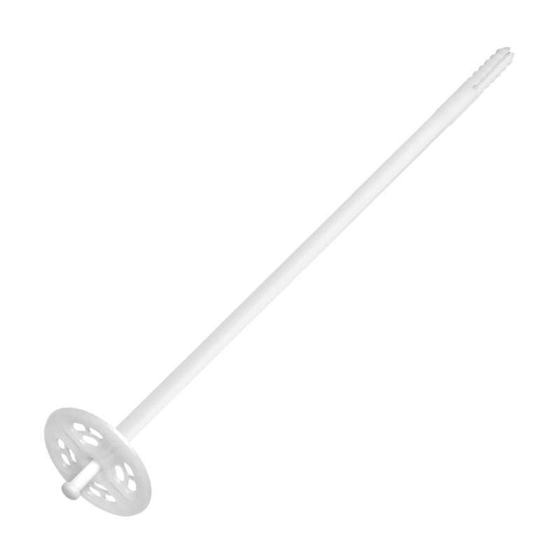 foto del prodotto tassello nylon bianco x cappotto con chiodo mm.180. prezzo per 1 pezzo.