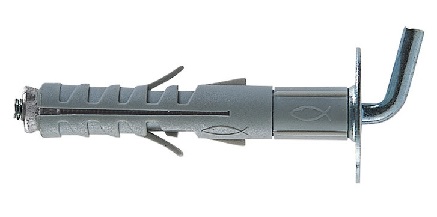 foto del prodotto tassello nylon sb 12 l 8 mm.12x57 c gancio corto art.500378 confezione da pezzi 50