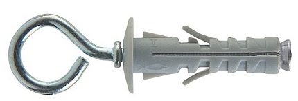 foto del prodotto tassello nylon sb 9 3 mm.40 c occhiolo chiuso art.500343 confezione da pezzi 100