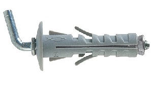 foto del prodotto tassello nylon sb 9 8 mm.40 c gancio corto art.500348 confezione da pezzi 100