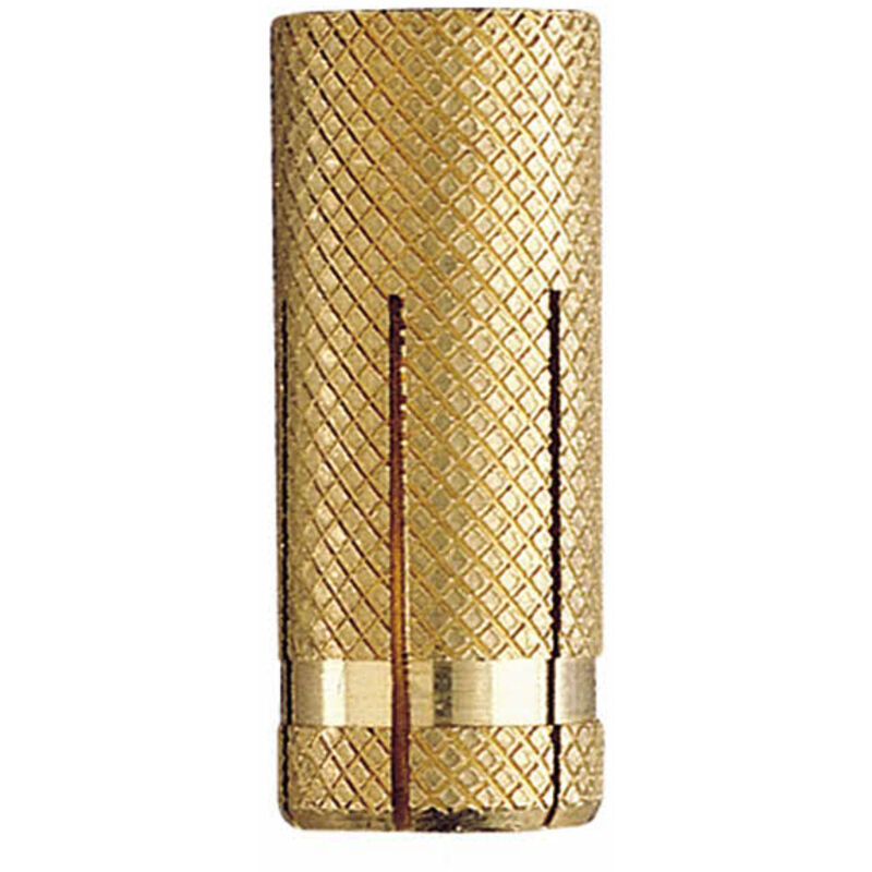 foto del prodotto tassello per fissaggi leggeri in materiali pieni - ottone m6 x 23 8 - confezione da 200