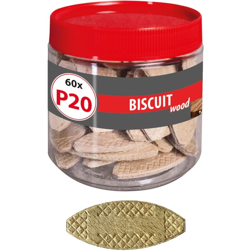 foto del prodotto tassello piatto biscuit wood p20 60stk. 