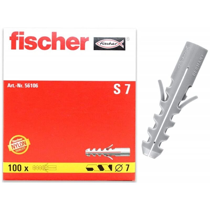 foto del prodotto tassello s 7 pac da 100 pz , 56106 fischer