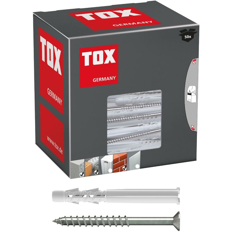 foto del prodotto tassello universale per telaio tetrafix xl 6x65mm vite