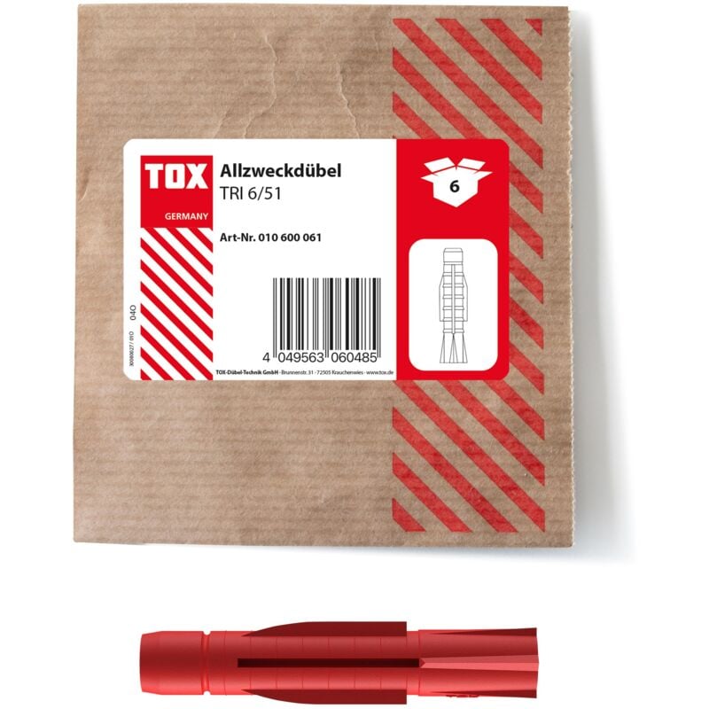 foto del prodotto tassello universale tri 6x51 mm 6 pz. 