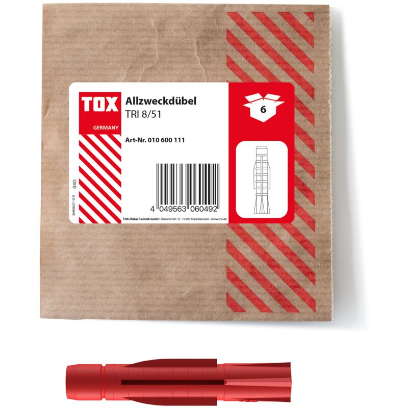 foto del prodotto tassello universale tri 8x51 mm 6 pz. 