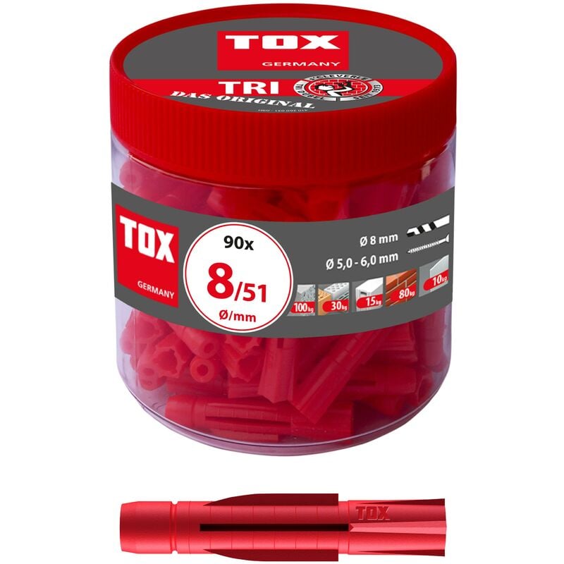 foto del prodotto tassello universale tri 8x51 mm in scatola rotonda