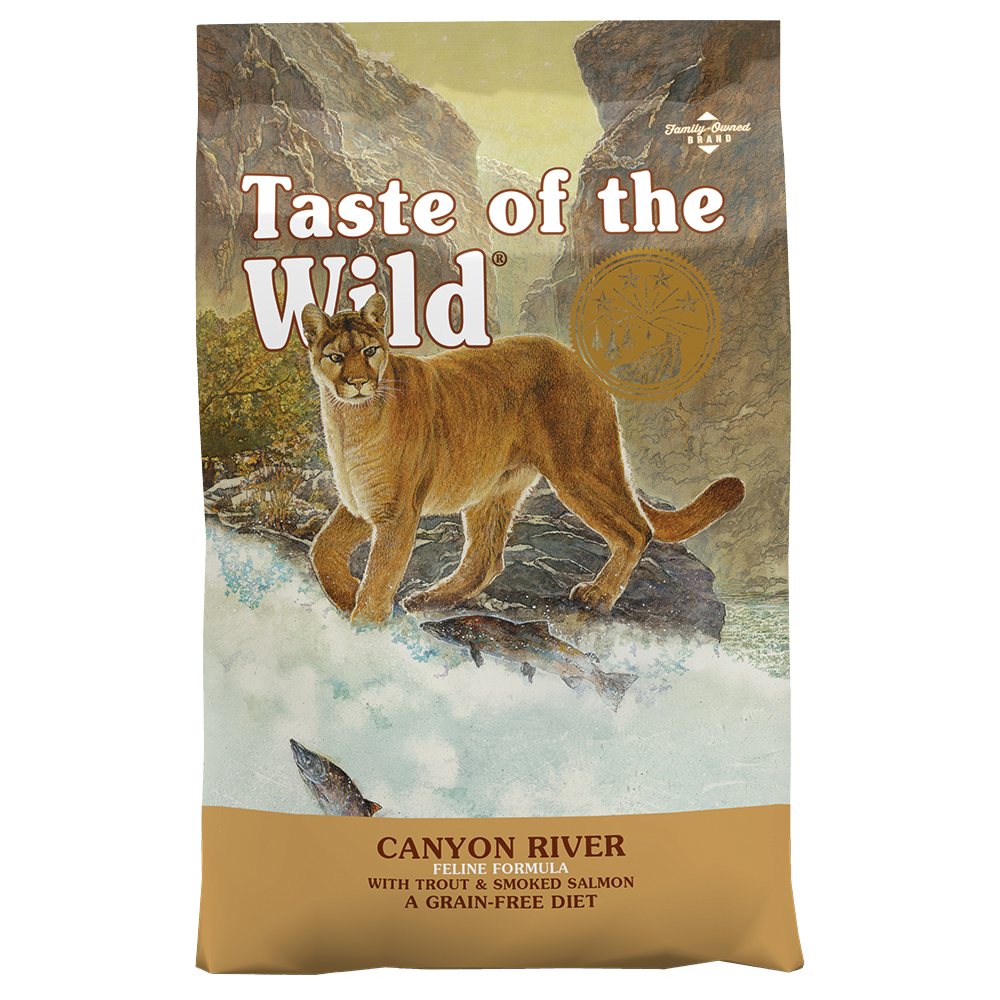 foto del prodotto taste of the wild canyon river crocchette per gatti 6,6 kg