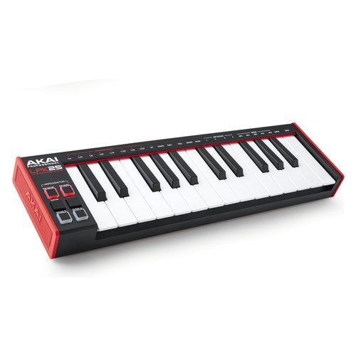 foto del prodotto tastiera controller disc jockey akai lpk25 mkii black e red - 0694318025574