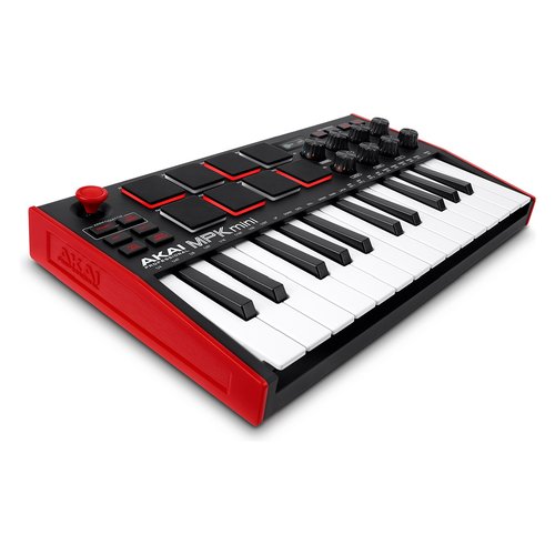 foto del prodotto tastiera controller disc jockey mpk mini mk3 black e red