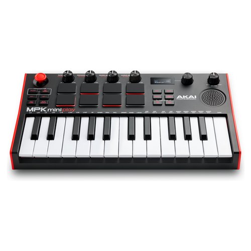 foto del prodotto tastiera controller disc jockey mpk mini play mk3 black e red
