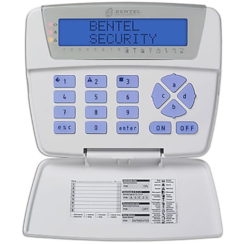foto del prodotto tastiera di comando classica lcd bentel security cod. bkb-lcd