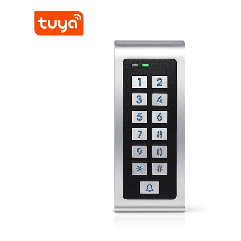 immagine 0 del prodotto tastiera esterna smart wifi per controllo accessi ip66 con lettore carte slim tuya